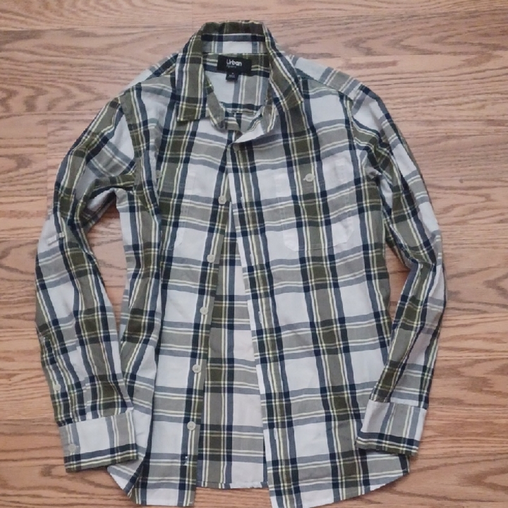 Urban Pipeline Boys Large Plaid Shirt